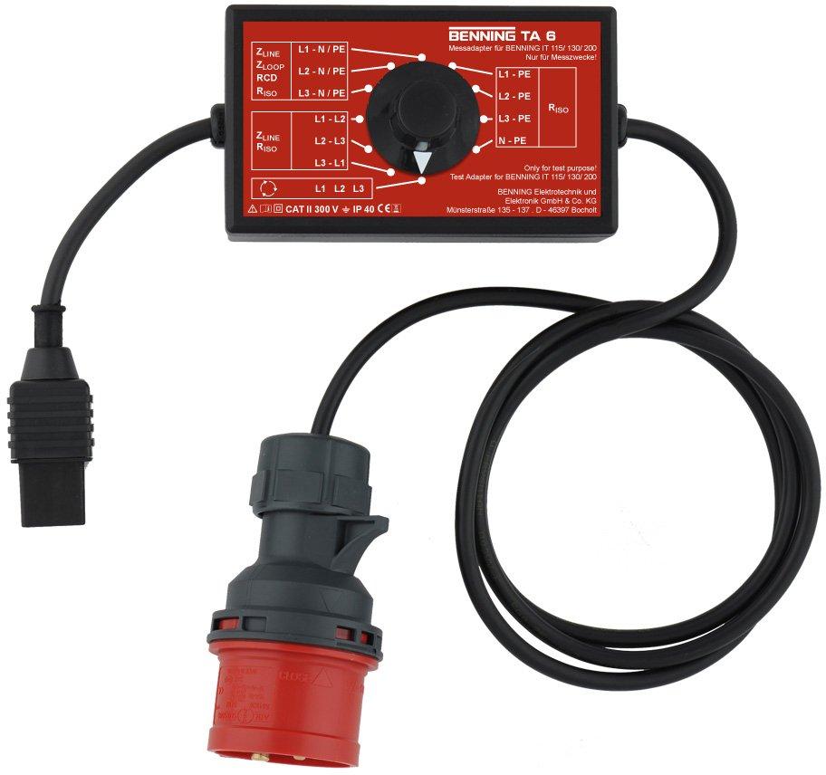 Messadapter 16 A CEE 5-polig