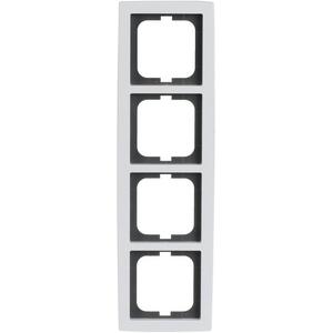 Abdeckrahmen 4-fach studioweiß - solo