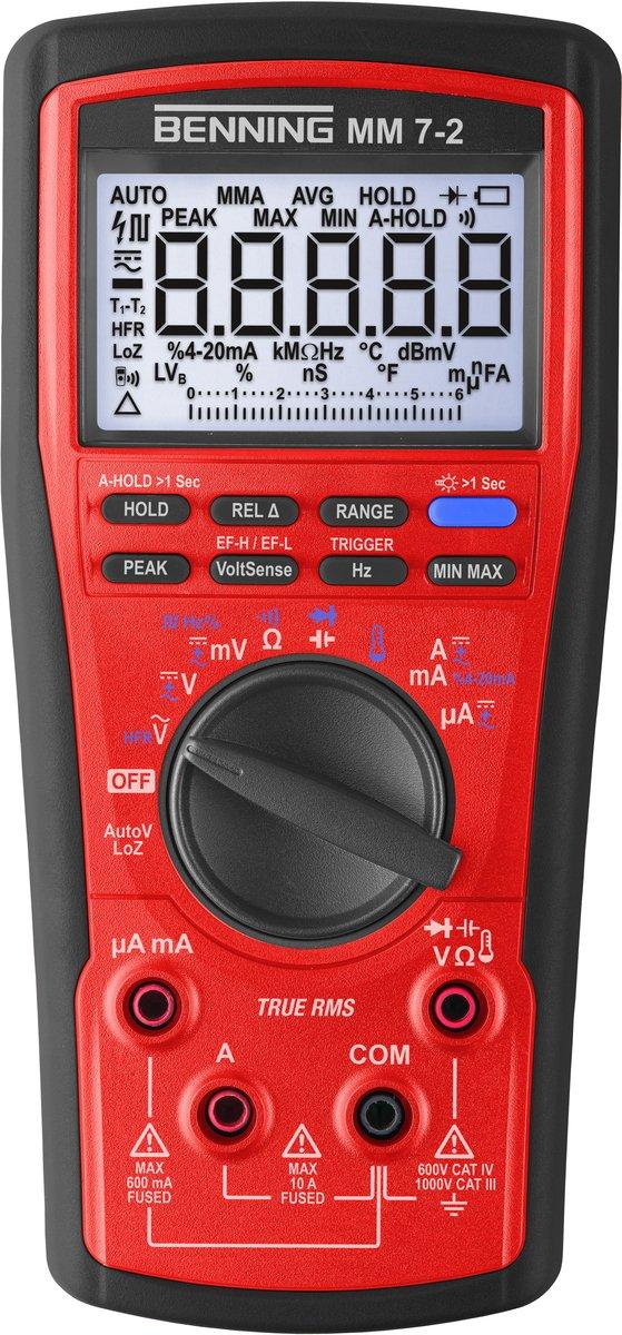 TRMS Digital-Multimeter 1000V AC/DC - 0,01 µA bis 10A AC/DC inkl. Zubehör