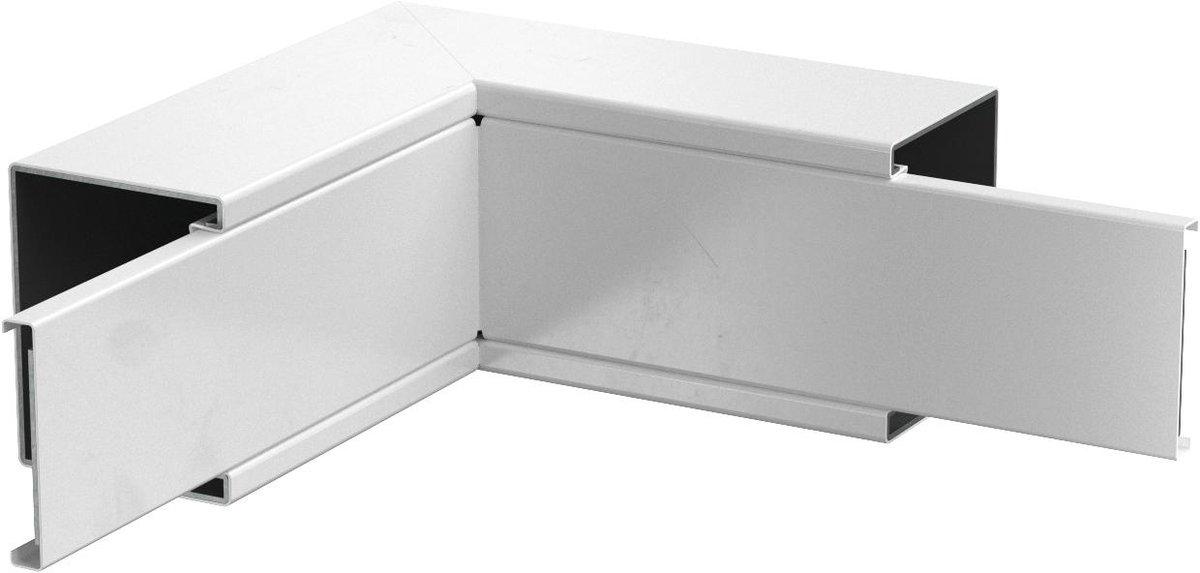 Inneneck mit Brandschutzgewebe 330x100x330 mm Stahl pulverbeschichtet reinweiß