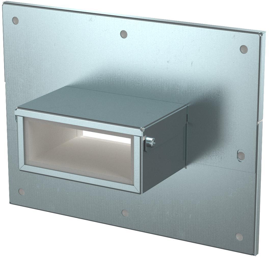 Wandanschlusskragen 3- und 4-seitig 85x253x193 mm Stahl bandverzinkt