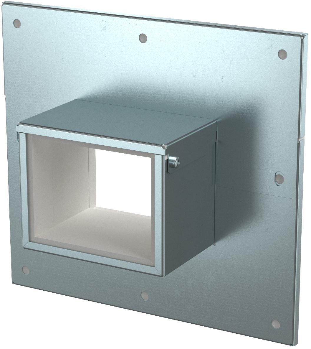 Wandanschlusskragen 3- und 4-seitig 85x253x233 mm Stahl bandverzinkt