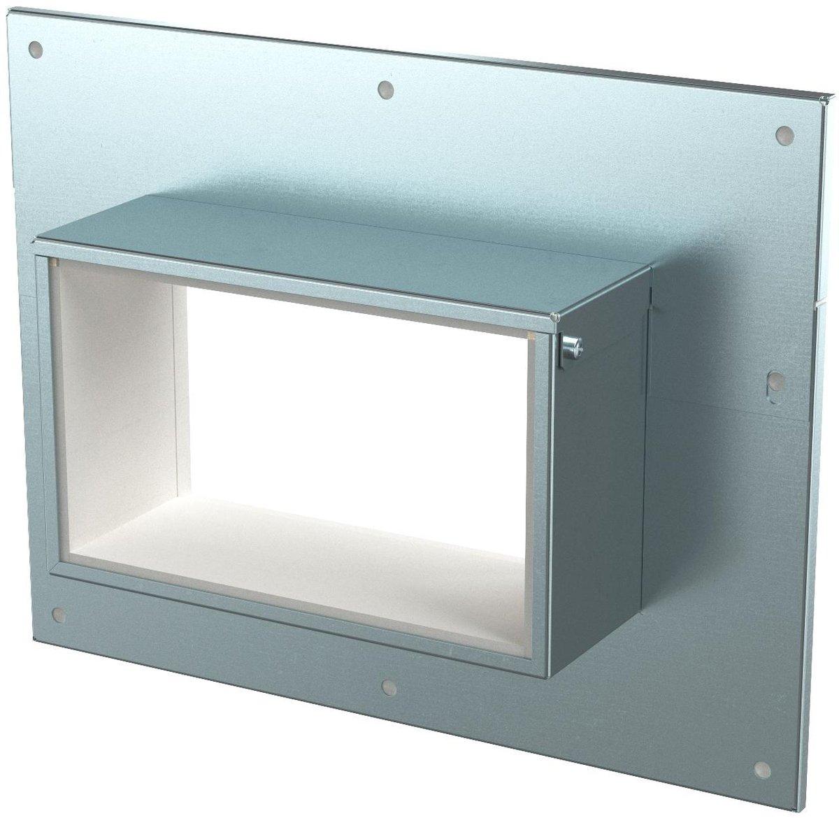 Wandanschlusskragen 3- und 4-seitig 85x253x273 mm Stahl bandverzinkt