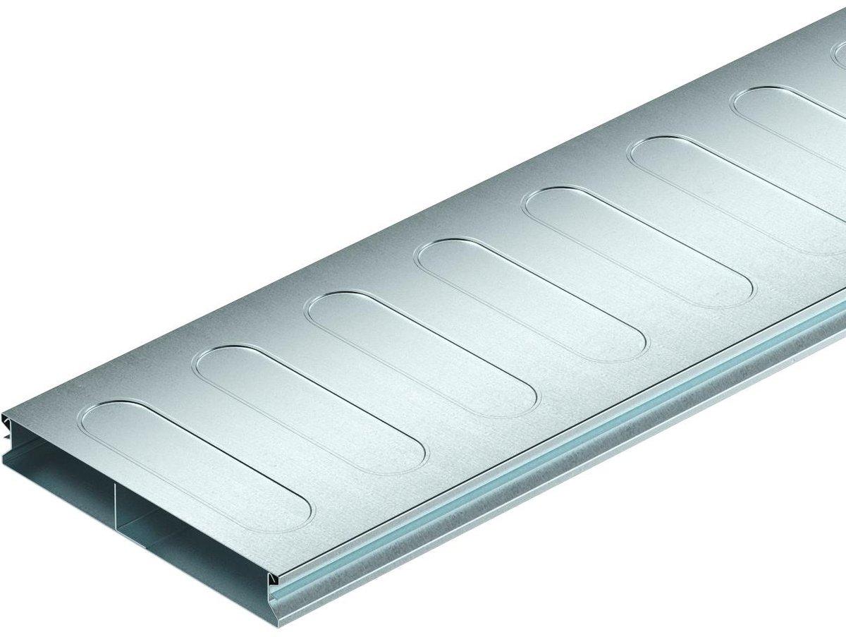 Unterflurkanal 2-teilig 2-zügig 2000x190x28 mm Stahl bandverzinkt
