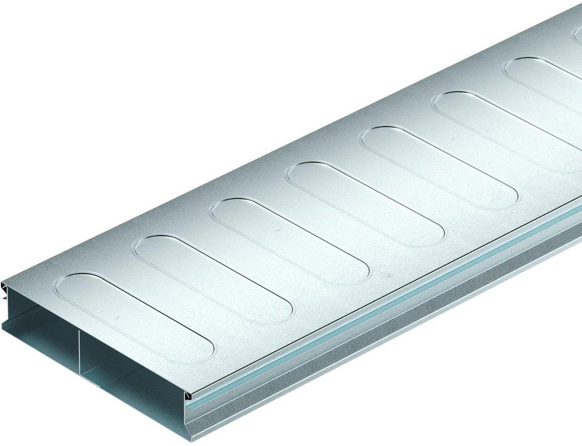 Unterflurkanal 2-teilig 2-zügig 2000x190x38 mm Stahl bandverzinkt