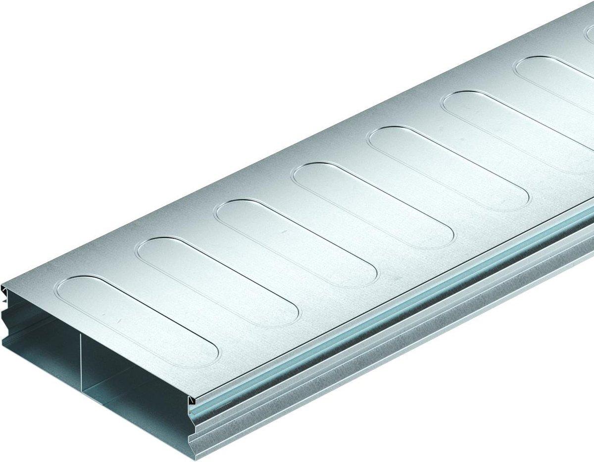 Unterflurkanal 2-teilig 2-zügig 2000x190x48 mm Stahl bandverzinkt