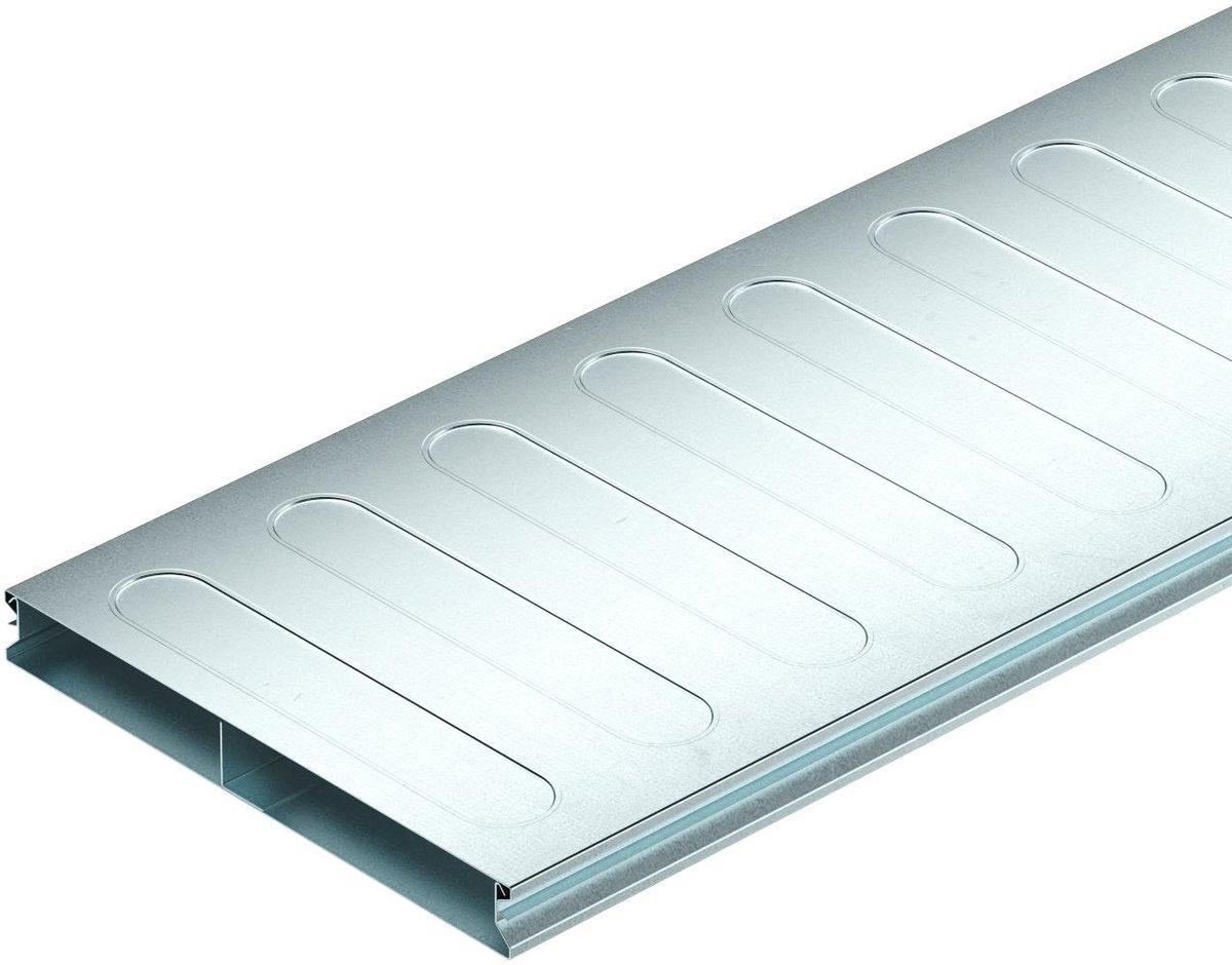 Unterflurkanal 2-teilig 2-zügig 2000x250x28 mm Stahl bandverzinkt