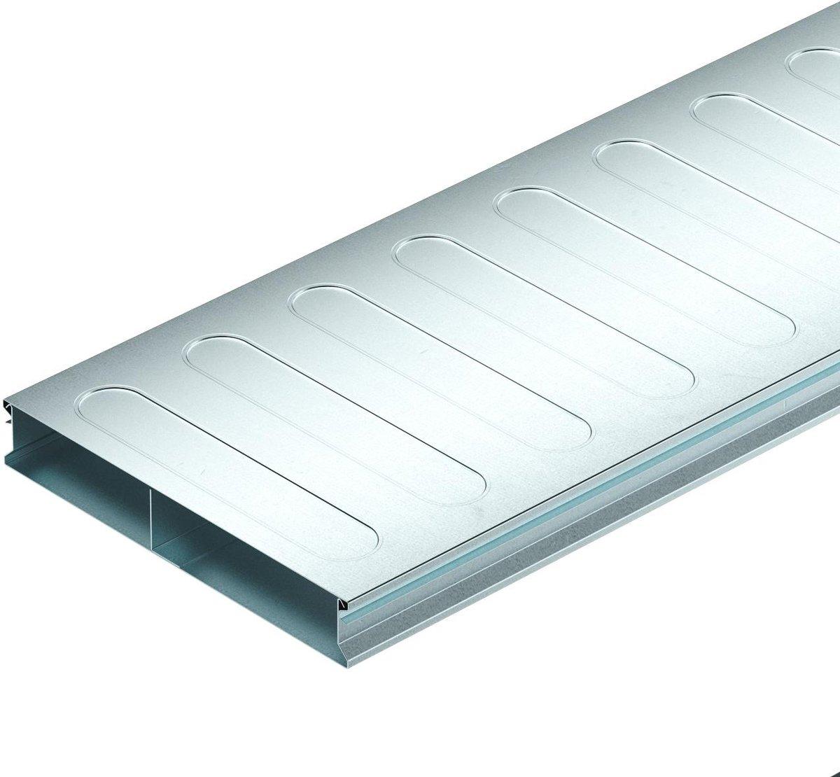 Unterflurkanal 2-teilig 2-zügig 2000x250x38 mm Stahl bandverzinkt