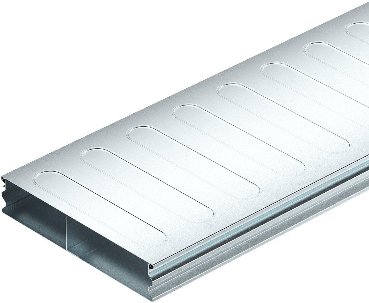 Unterflurkanal 2-teilig 2-zügig 2000x250x48 mm Stahl bandverzinkt