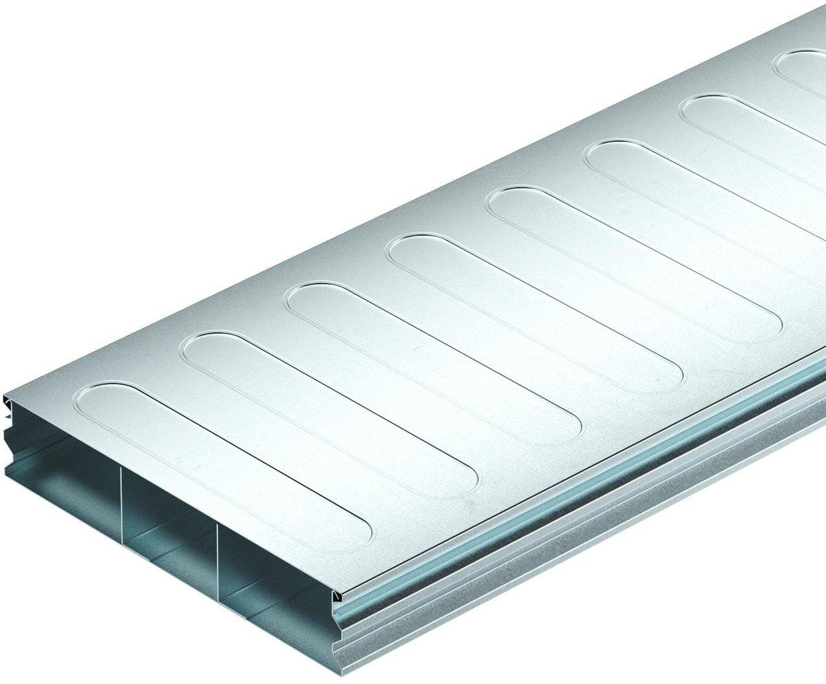 Unterflurkanal 2-teilig 3-zügig 2000x250x48 mm Stahl bandverzinkt
