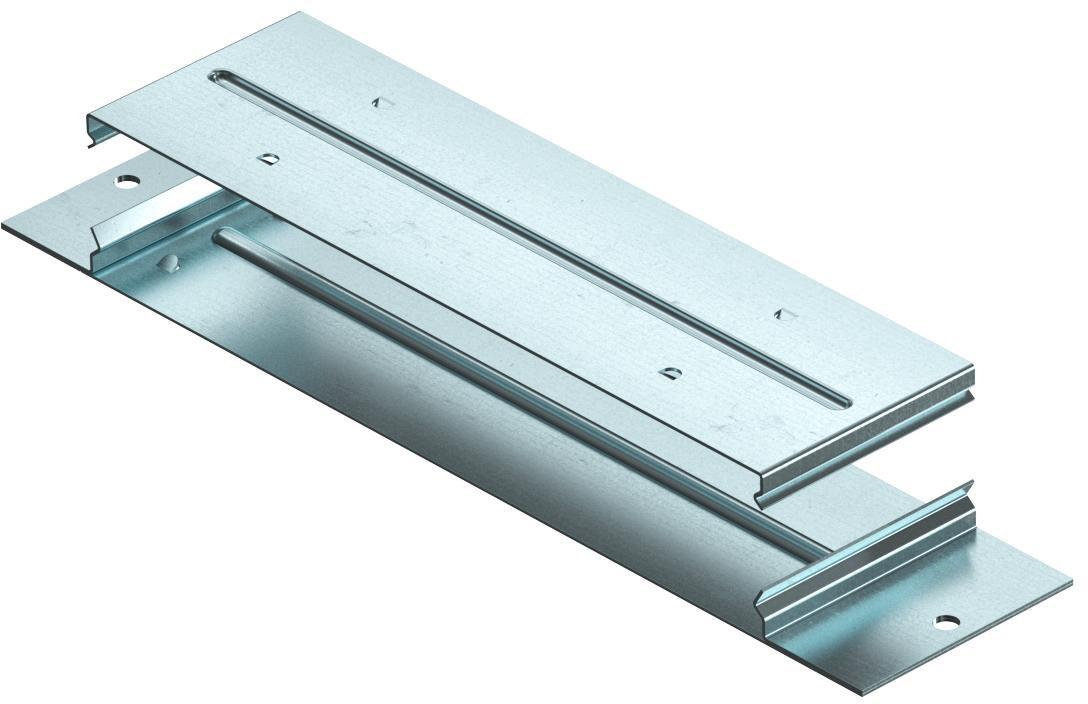 Verbindungslasche leitend für EÜK-2 263x75x28,2 mm Stahl bandverzinkt