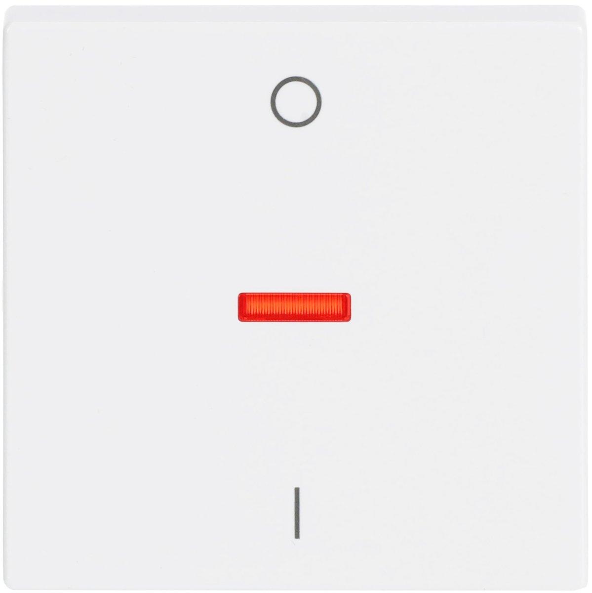 Wippe mit Aufdruck 0-1 mit kleiner roter Kalotte studioweiß - Plattform 63