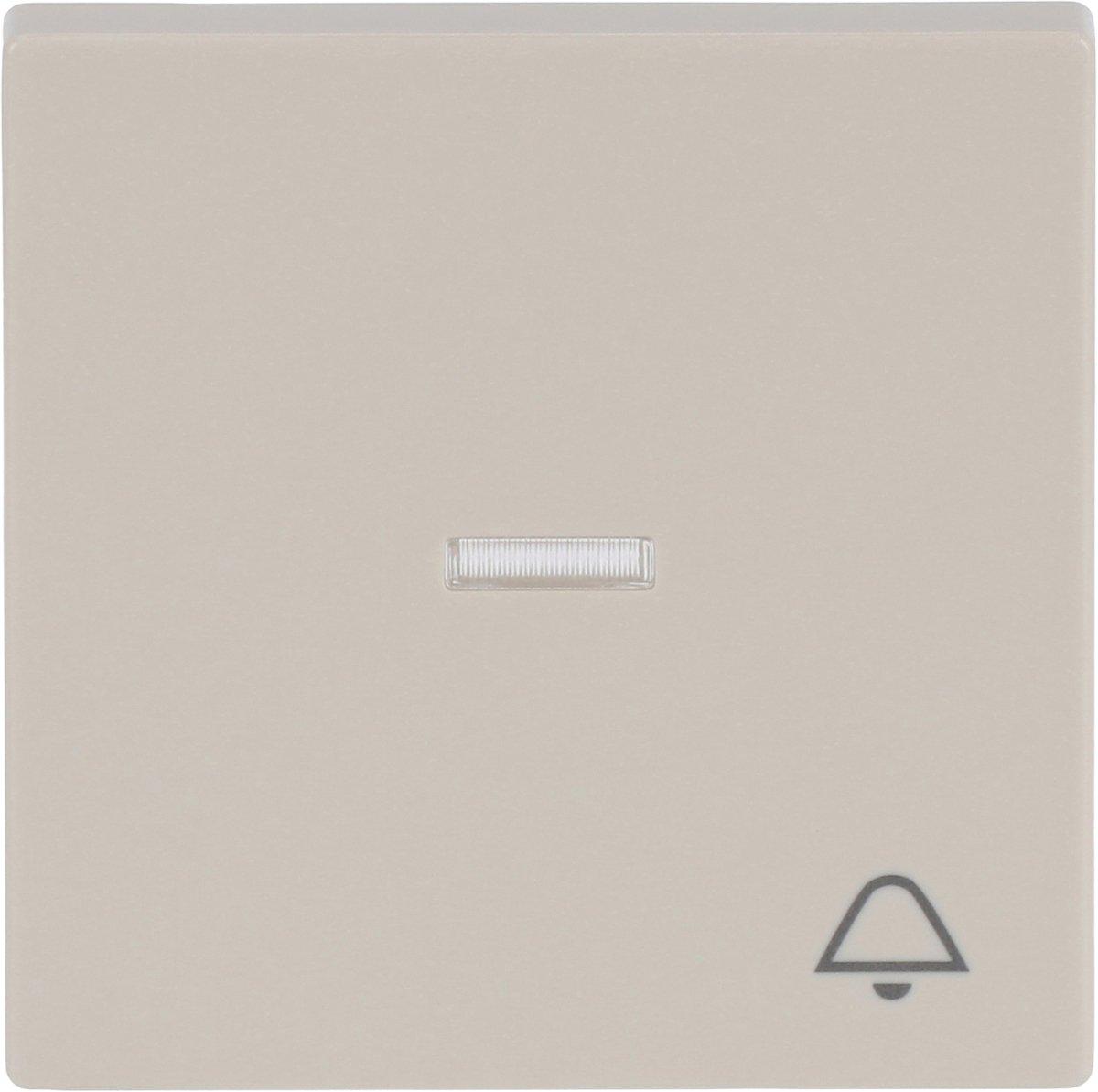 Wippe mit Aufdruck Klingel mit transparenter Kalotte elfenbeinw - Plattform 63