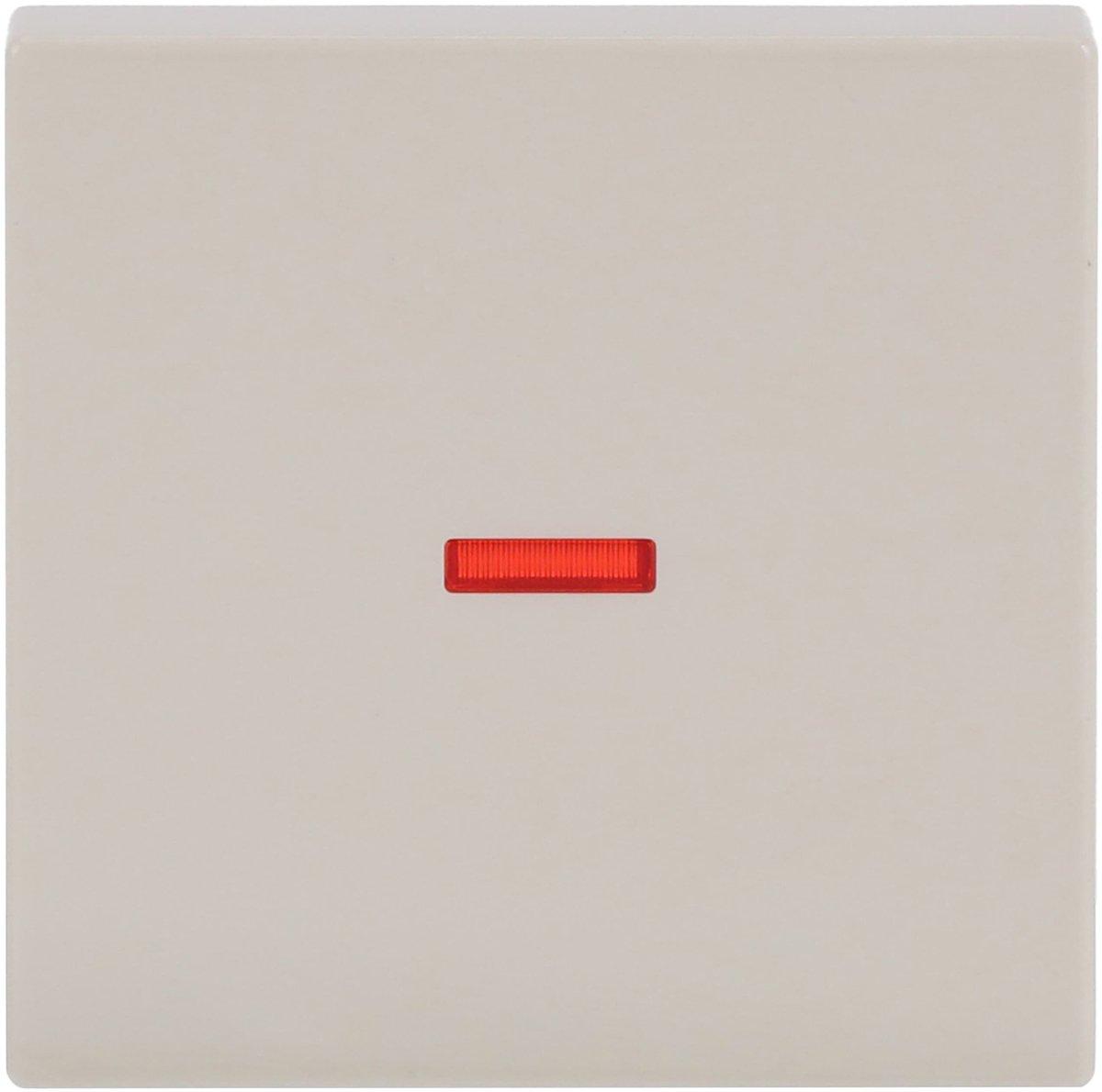 Wippe mit kleiner roter Kalotte Wippe elfenbeinweiß - Plattform 63