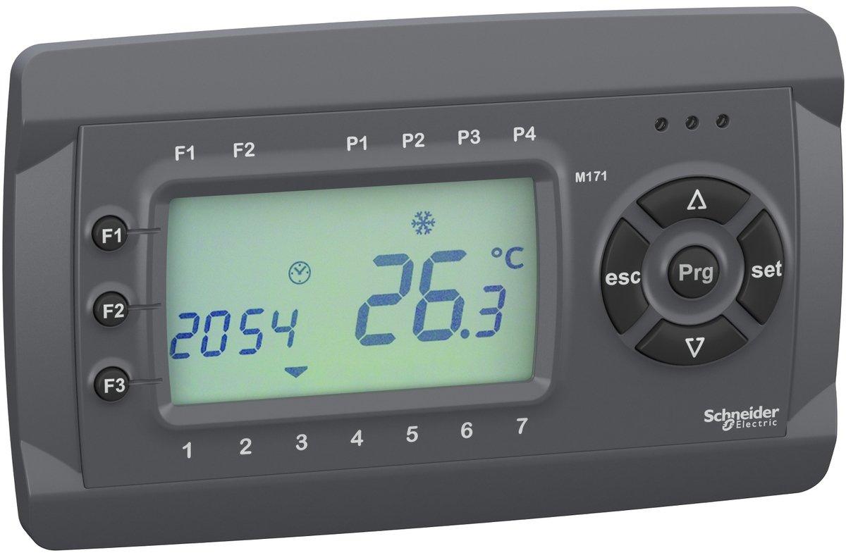 Bedienterminal Modicon M171 LCD Display 2 AA Uhr bündiger Einbau grau