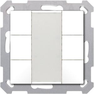 KNX Taster 55 6-fach Reinweiß matt