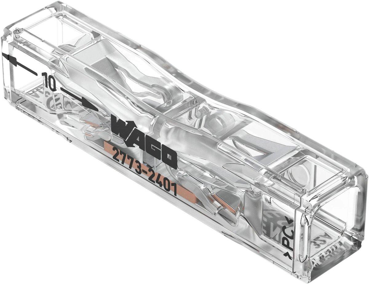 Durchgangsverbinder zum Stecken für ein- und mehrdrähtige Leiter max. 4 mm²