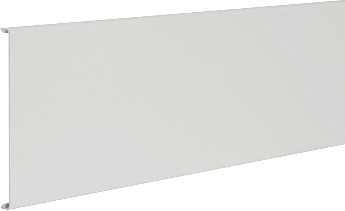 Leitungsführungskanal-Oberteil aus PVC zu LF mit Oberteilbreite 110mm lichtgrau