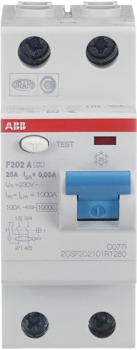 FI-Schutzschalter  25A 2-polig 30mA Typ A