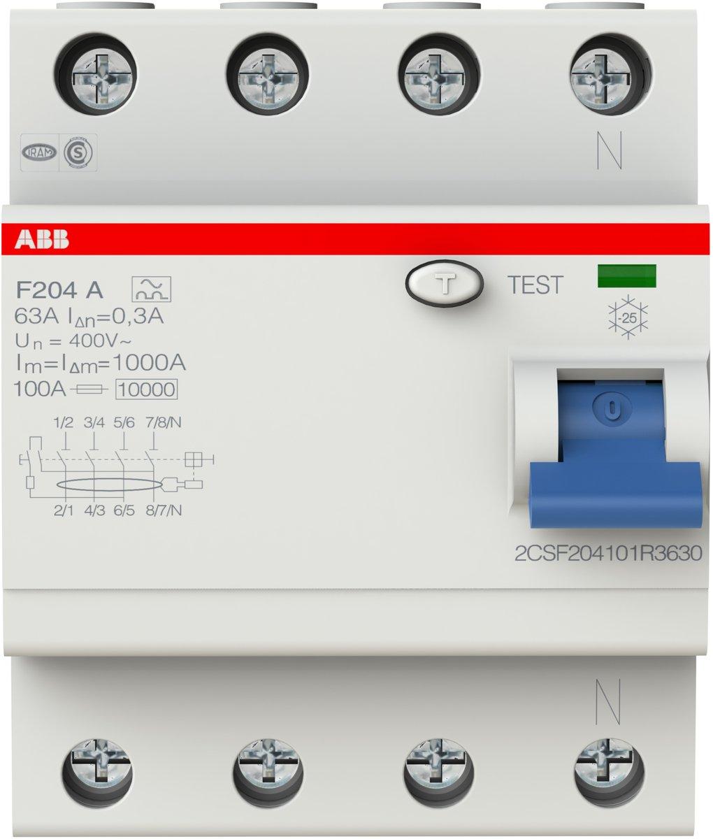 FI-Schutzschalter  63A 4-polig 300mA Typ A