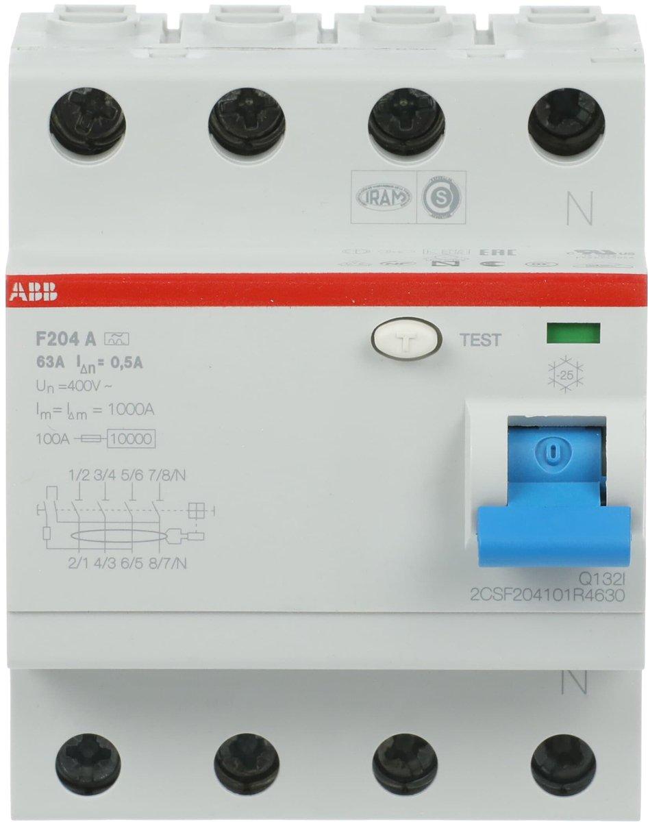 FI-Schutzschalter  63A 4-polig 500mA Typ A