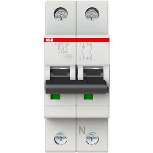 LS-Schalter 1P+N Charakteristik B Bemessungsstrom 25A 6kA