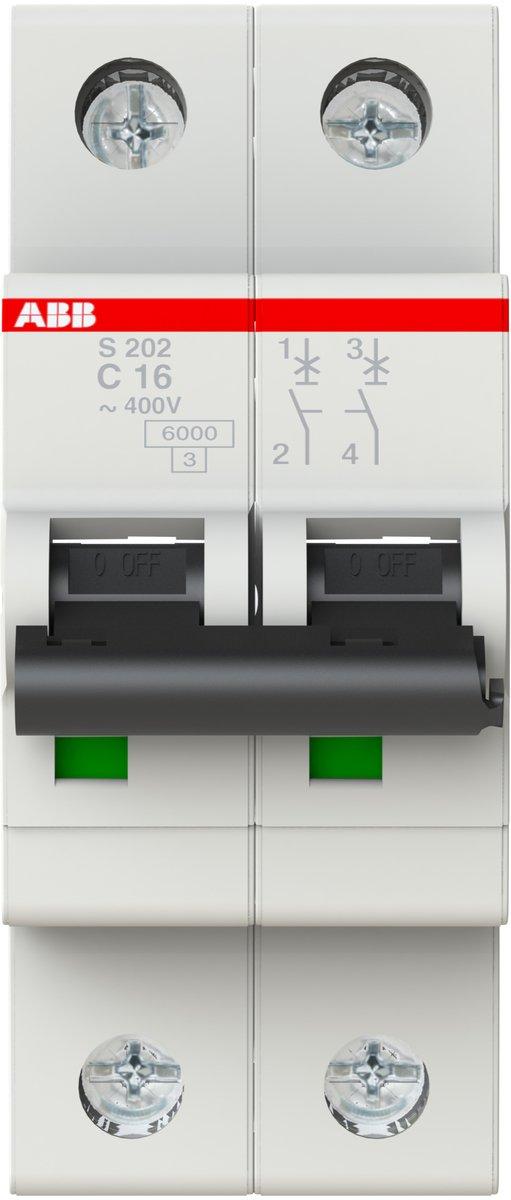 LS-Schalter 2P Charakteristik C Bemessungsstrom 16A 6kA