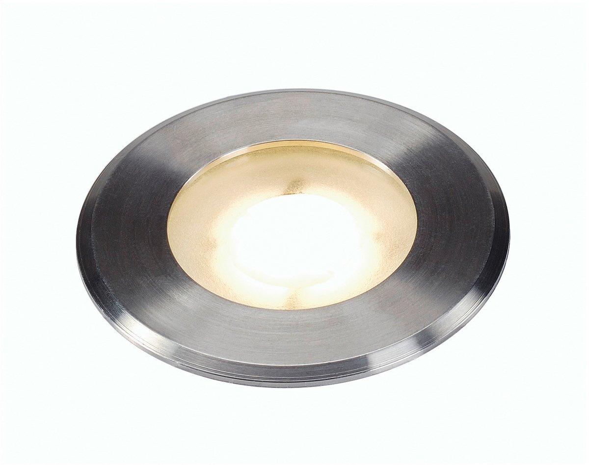 DASAR FLAT 80 Bodeneinbauleuchte LED 3000K IP67 rund edelstahl gebürstet 3,5W