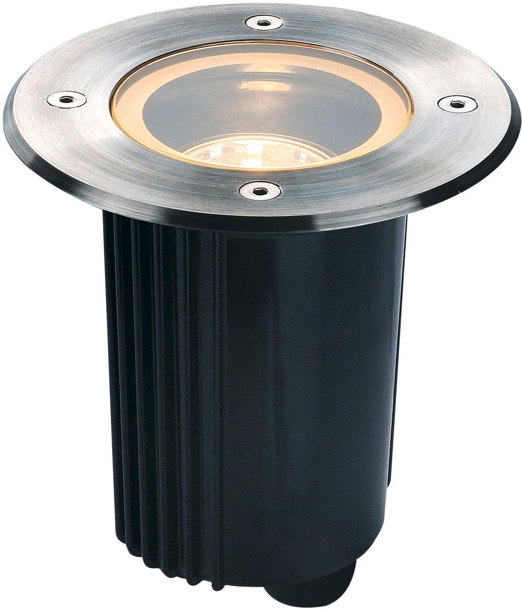 DASAR 80 Outdoor Bodeneinbaustrahler QPAR51 IP67 rund edelstahl 316 max.35W