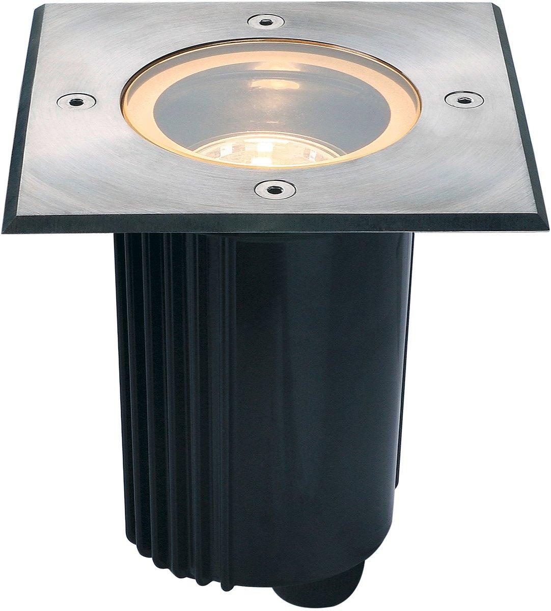 DASAR 80 Outdoor Bodeneinbaustrahler QPAR51 IP67 eckig edelstahl 316 max.35W