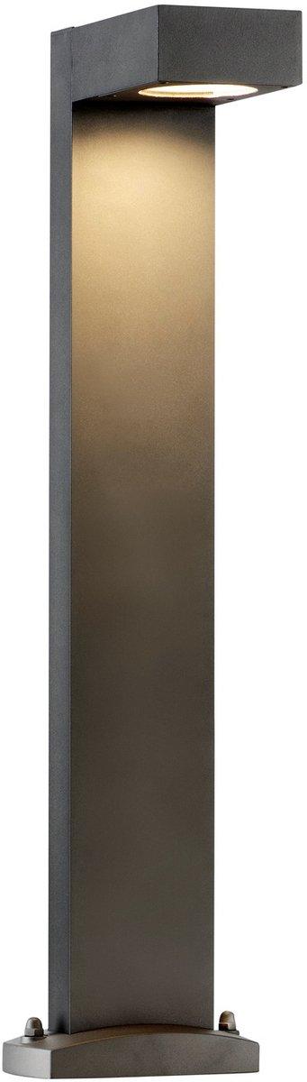 QUADRASYL 75 Standleuchte Energiesparleuchte GX53 IP44 eckig anthrazit max.11W