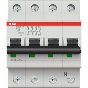 LS-Schalter 3P+N Charakteristik C Bemessungsstrom 20A 10kA