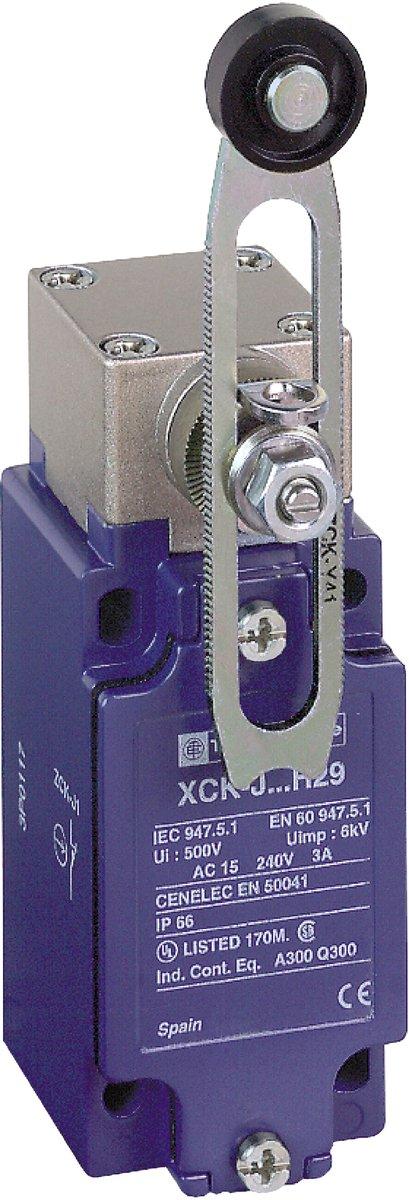 XCKJ Positionsschalter Rollenh. Kunst. längenverstellbar 1Ö+1S Sprungf. M20