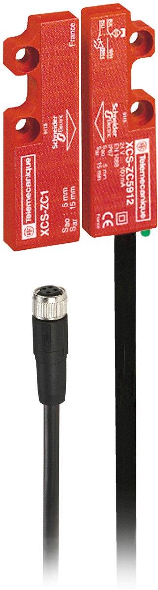 XCSDMC Cod. Magn.-Si.schalter 2Ö gest. schalt. M8 0,15m Kabel