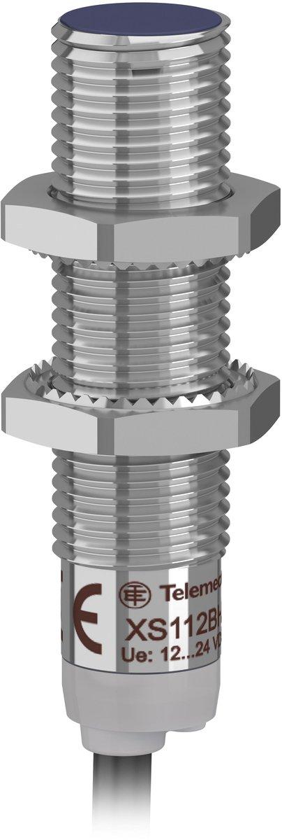 induktiver Sensor zylindrischer Ø 12 PNP NC 1224V bündig SN 4MM Kabel 2M