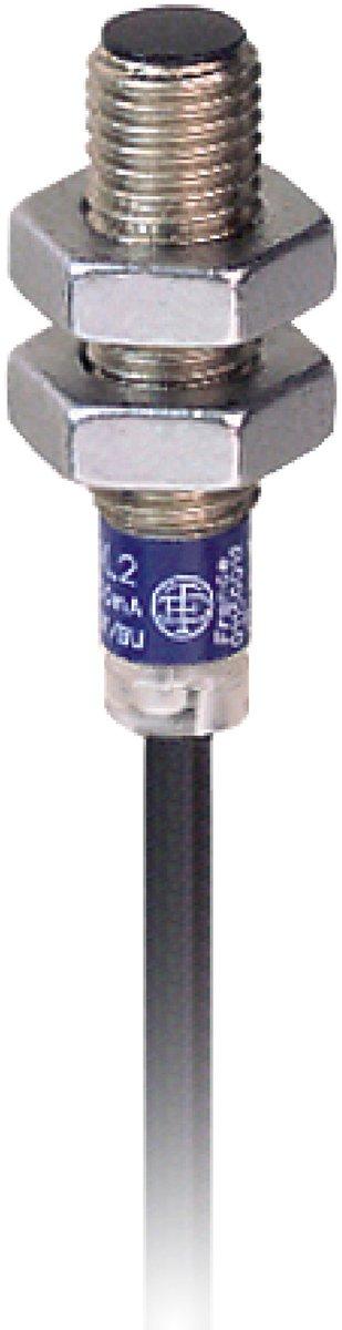 XS5-Indu. Näherungsschalter M8 L33mm Messing Sn 1,5mm 12-24 V DC 2m Kabel