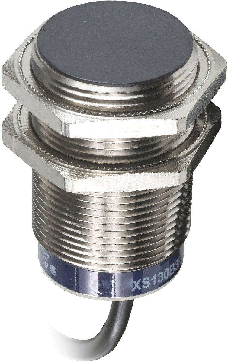 XS6-Indu. Näherungsschalter M30 L62mm Messing Sn 15mm 12-48 V DC 2m Kabel