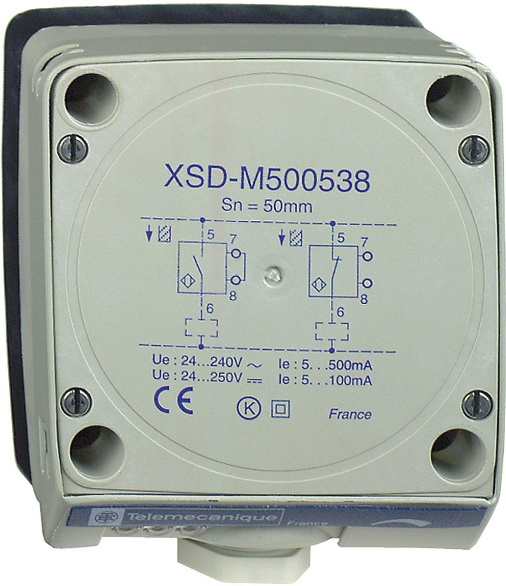 XSD-Indu. Näherungsschalter 80x80x40 Kunstst. Sn 60mm 24-240V AC Klemmen