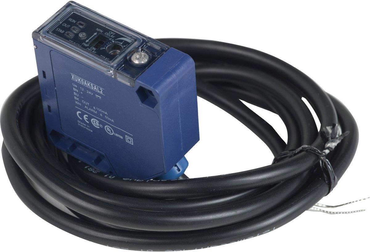 XUK-Optoe. Sensor Universal Sn 0-30m 12-24 V DC 2m Kabel
