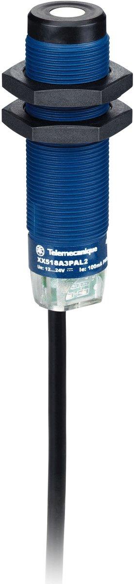 M18-Ultraschallsensor zylindrisch Sn 0,5m 1S 2m Kabel