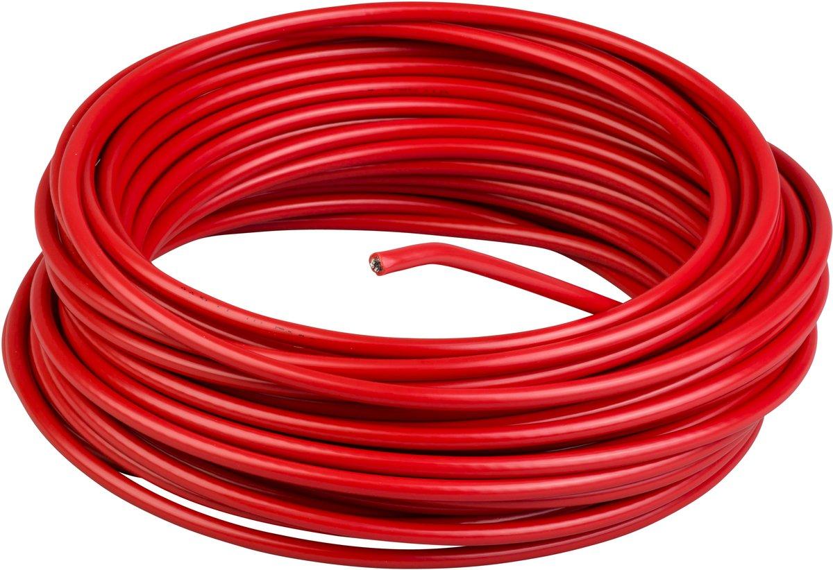 Rot ummanteltes Stahlseil Ø 3,2mm L 50,5m für XY2C