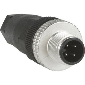 M12-Stecker 4-polig gerade Kabelverschraubung Pg 7