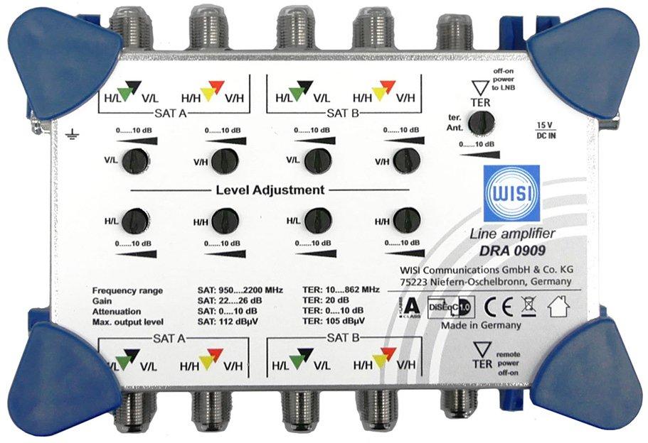 FLEXSWITCH Linienverstärker für zwei Satelliten DRA 0909