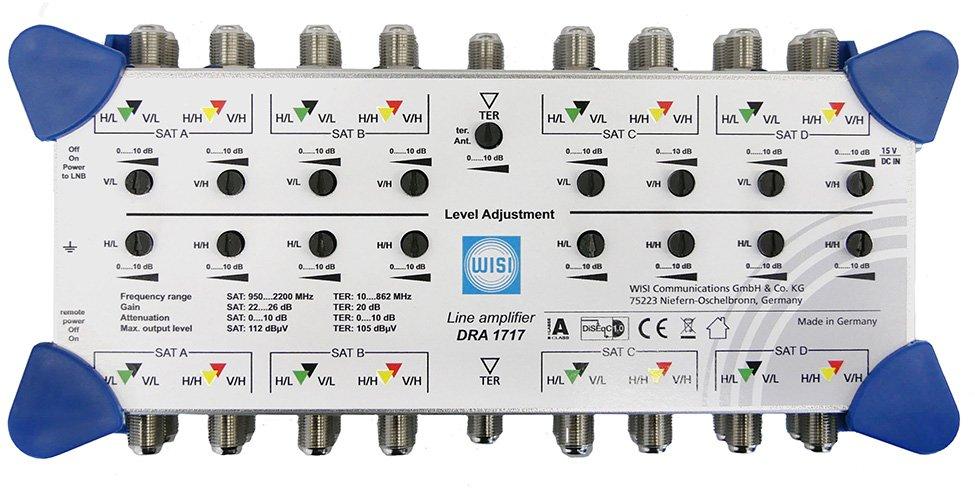 FLEXSWITCH Linienverstärker für vier Satelliten DRA 1717
