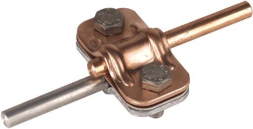 Zweimetall UNI-Trennklemme Kupfer/St/tZn Rd./Rd. 8-10/8-10 mm