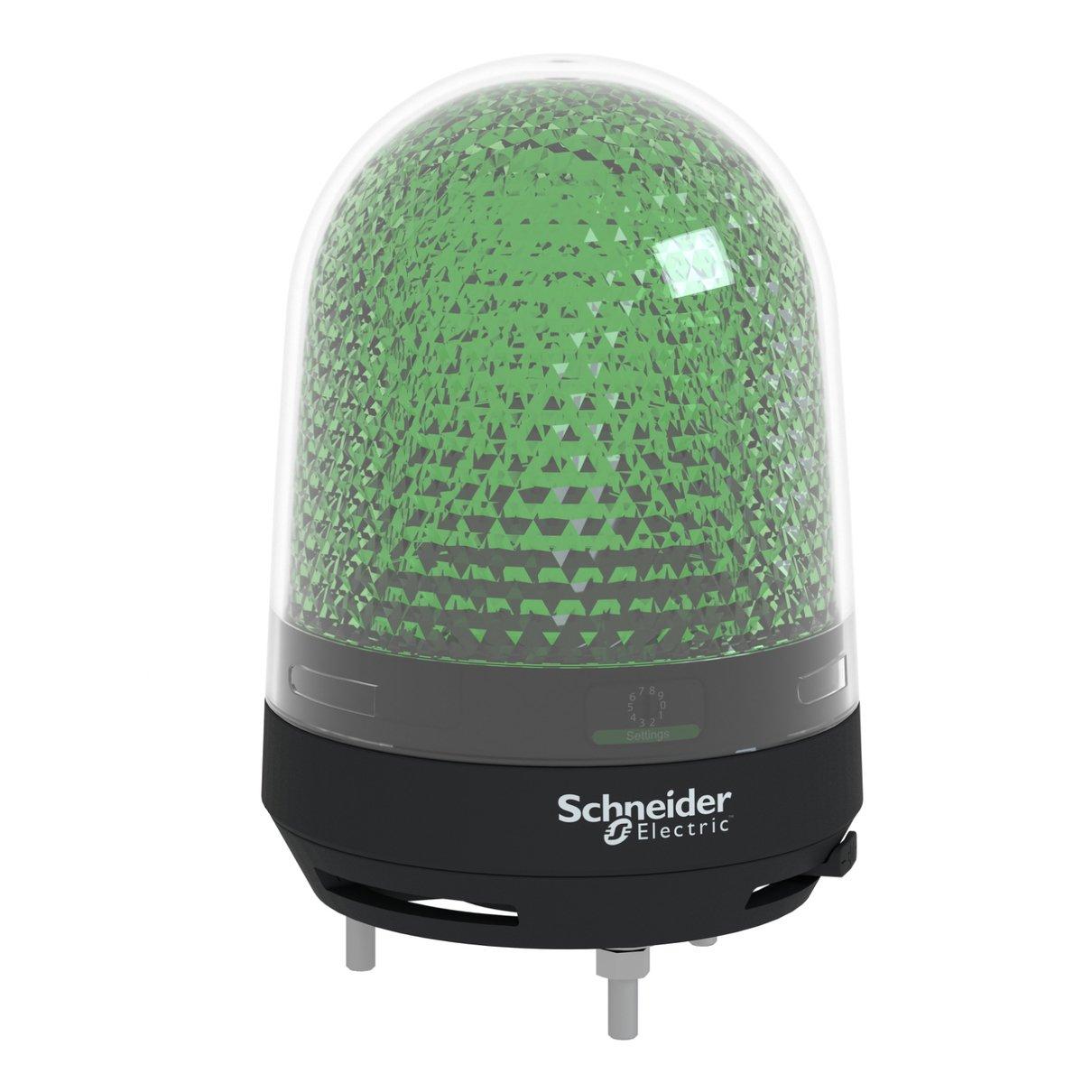 Drehspiegelleuchte mit Buzzer 100-230 VAC Ø 100 grün
