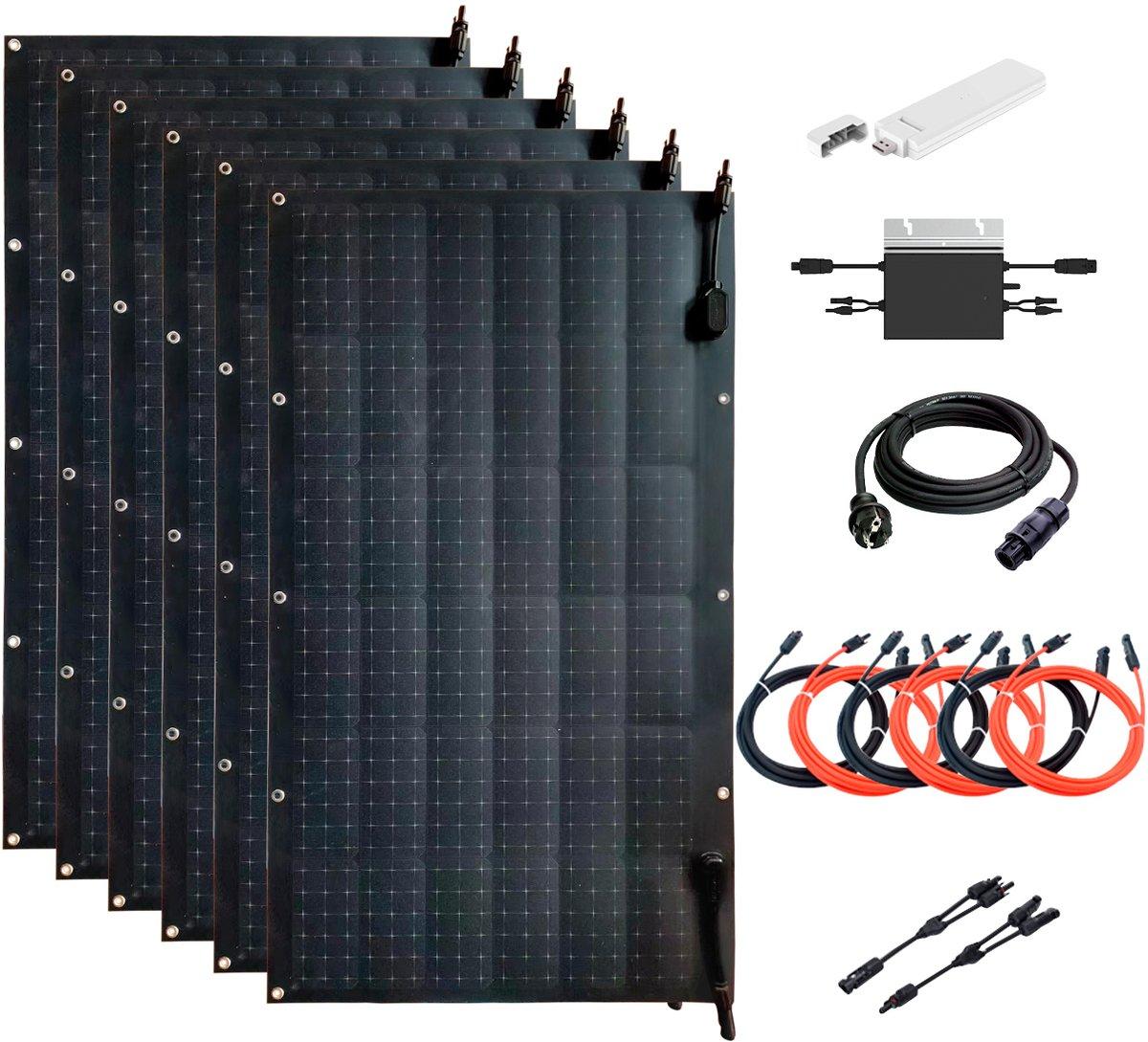 Flexibles Solar Balkon- Kraftwerk 600W WiFi TX-233