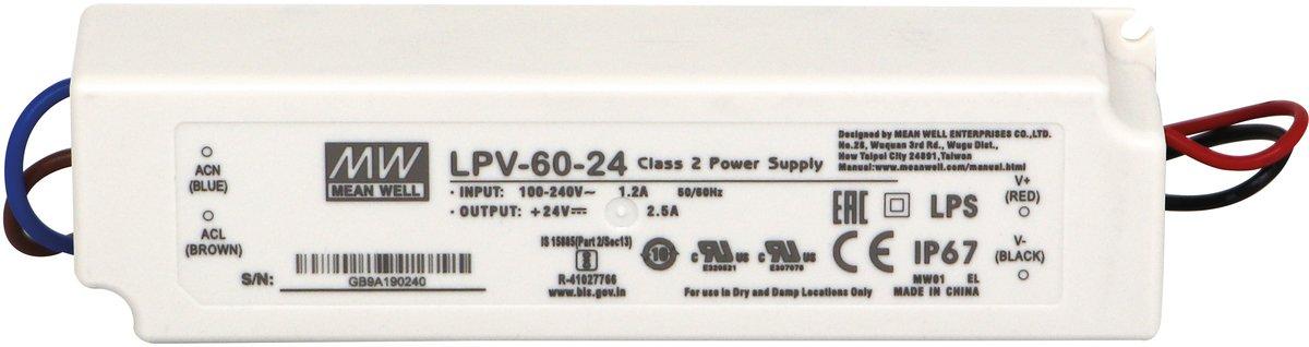 Schaltnetzteil IP67 24VDC 60W
