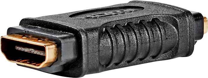 HDMI -Adapter Buchse auf Buchse vergoldet schwarz