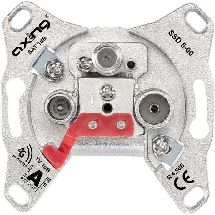 3-Loch Universal-SAT/BK-Einzeldose 1,0 dB Einzeldose